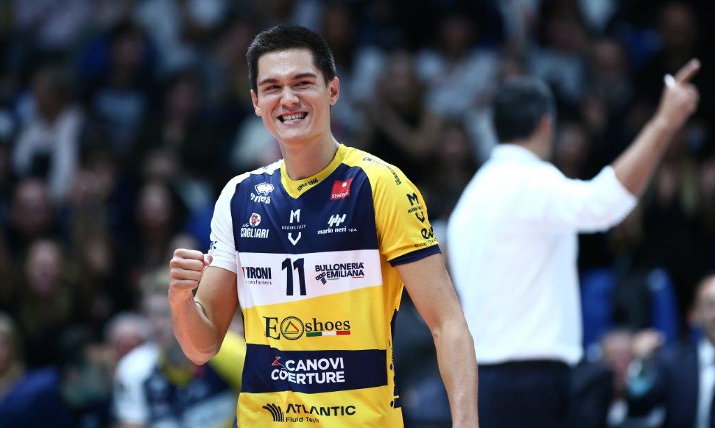 Il numero 11 del Modena Volley Micah Christenson (palleggaitore)
